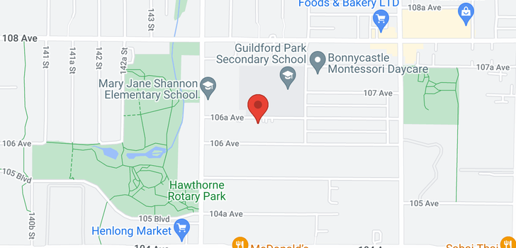 map of 14510 106A AVENUE